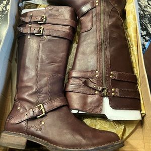 UGG brown leather boots